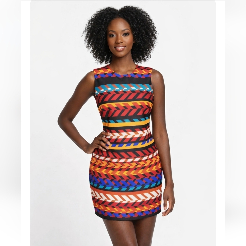 Calvin Klein Multicolor Striped Mini Dress - Picture 2 of 7